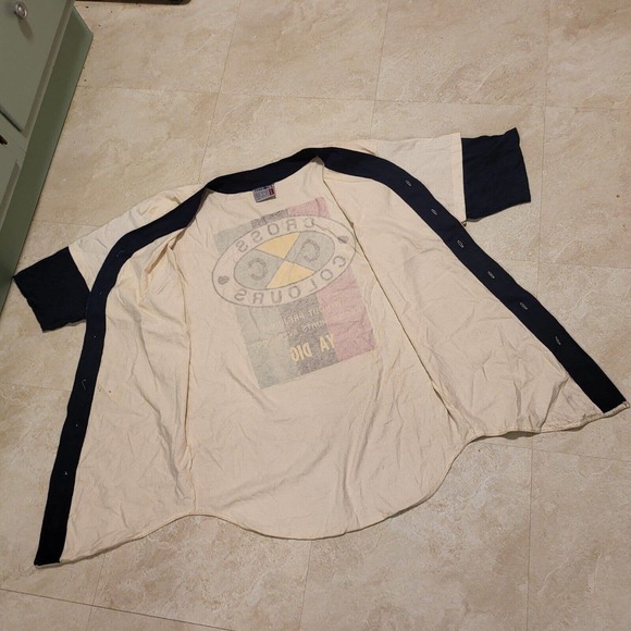 VTG Cross Colours Ya Dig Hip Hop Rap USA Baseball Jersey T Shirt Mens L Large - Picture 11 of 12